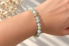 Pulsera de Aguamarina Natural de 6 mm