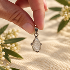 Colgante de Herkimer Natural en Plata de Ley 925