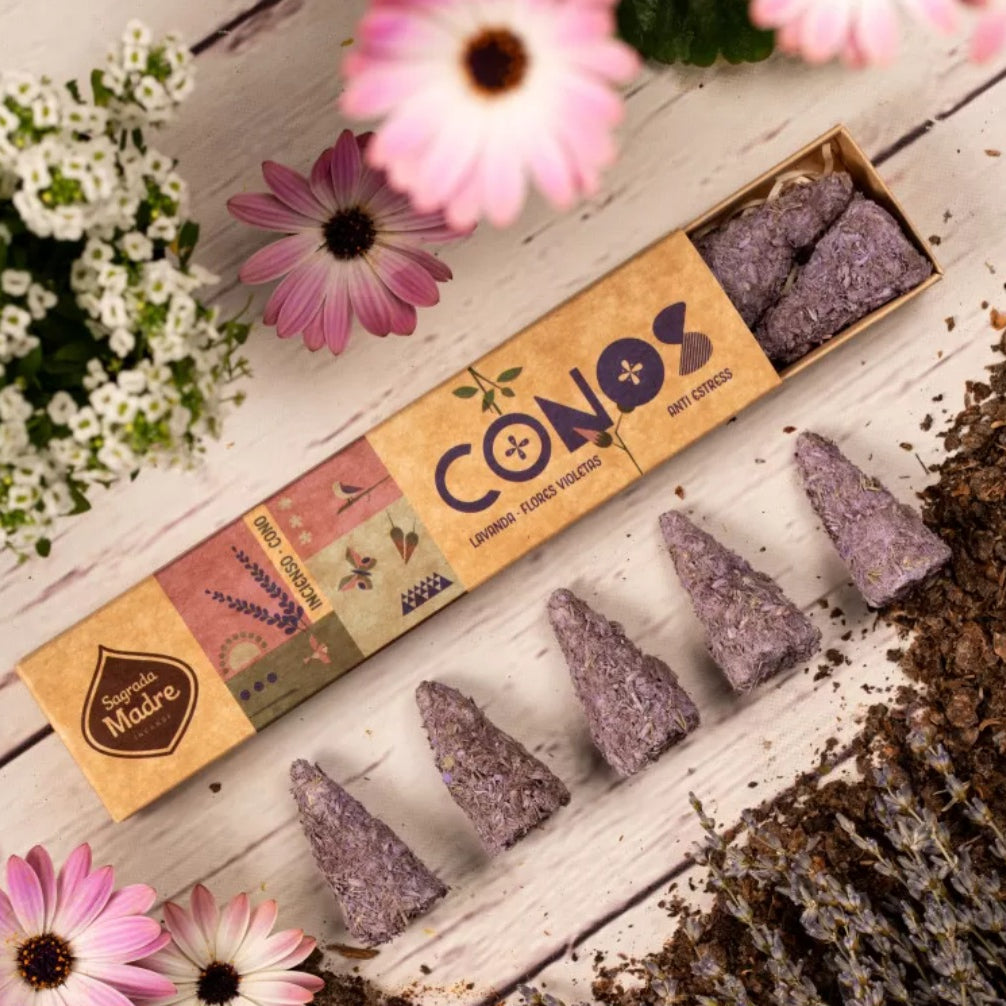 Conos de Incienso Lavanda y Violeta