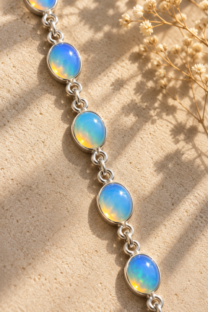 Pulsera de Ópalo Etíope en Plata 925