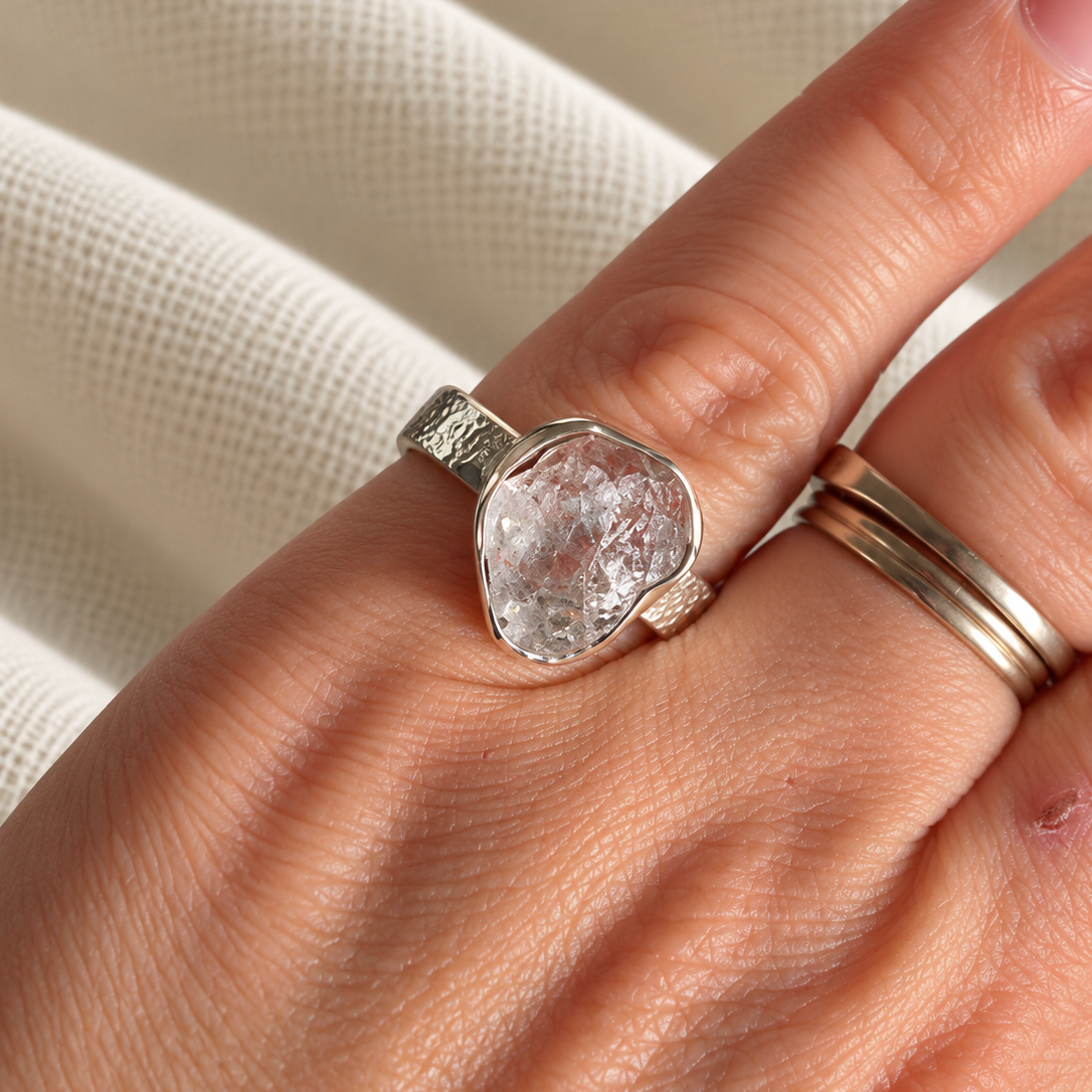 Anillo Alba de herkimer, detalle