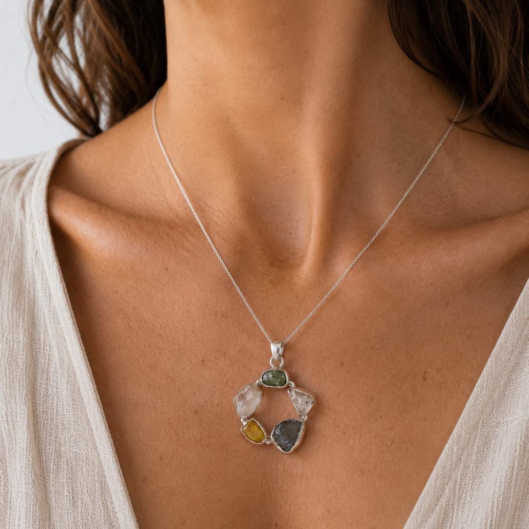Cinco Minerales · Colgante La Constelación · Plata 925