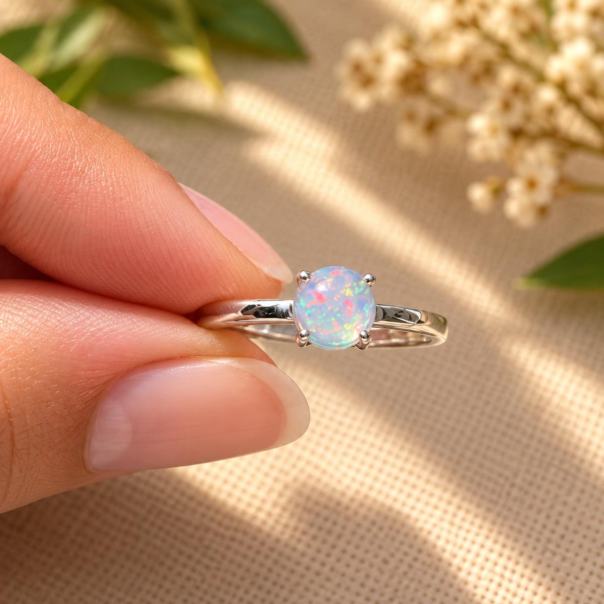 Anillo Esencia — Ópalo Etíope