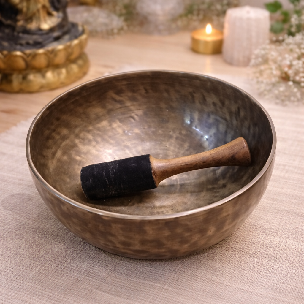 Cuenco Tibetano Moon de 39 cm | 7 Metales Artesanal