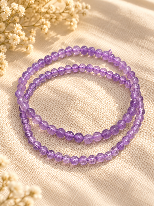 Pulsera de Amatista Natural 6mm