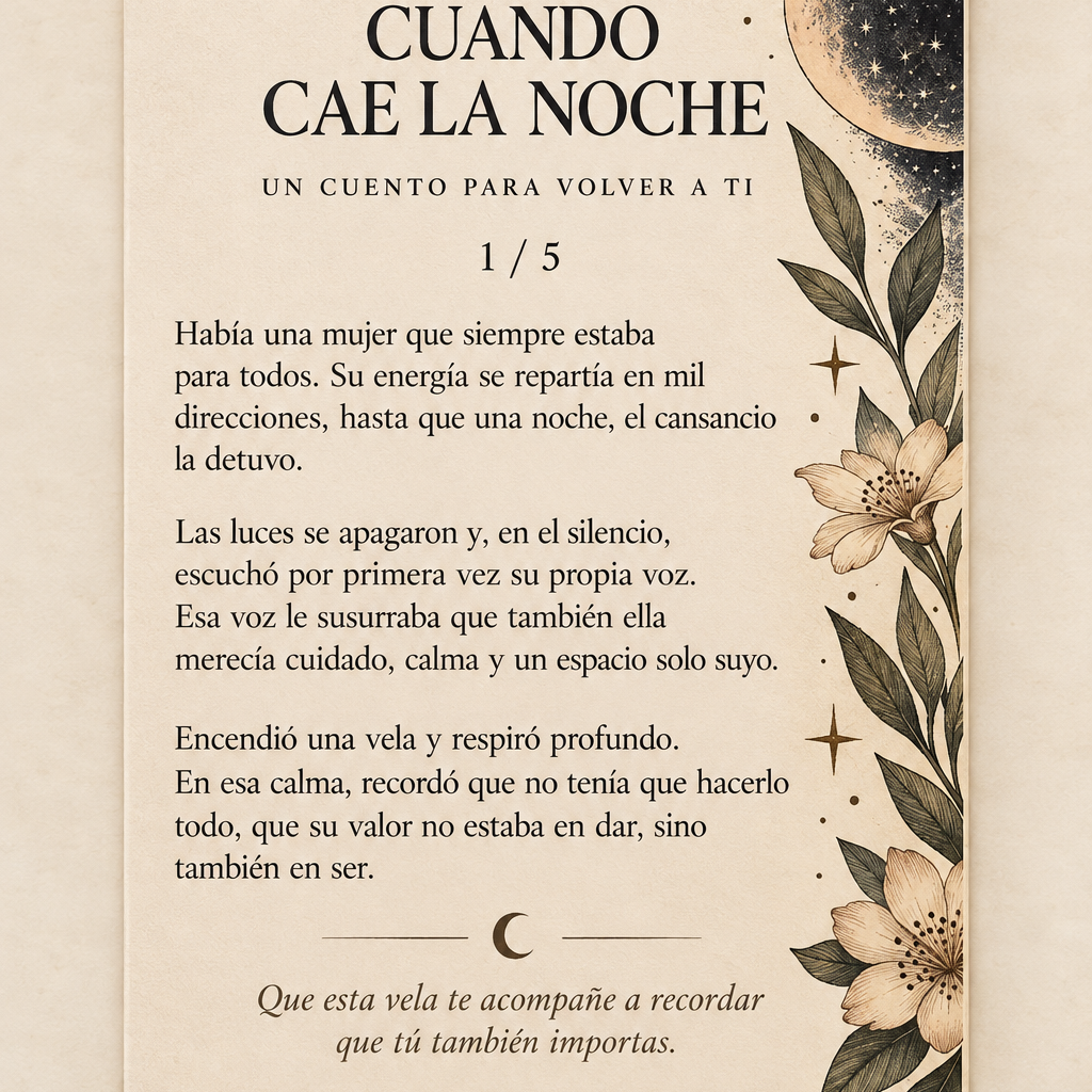 La casa cuando todos duermen · Vela de autor