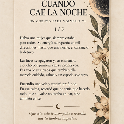 La casa cuando todos duermen · Vela de autor