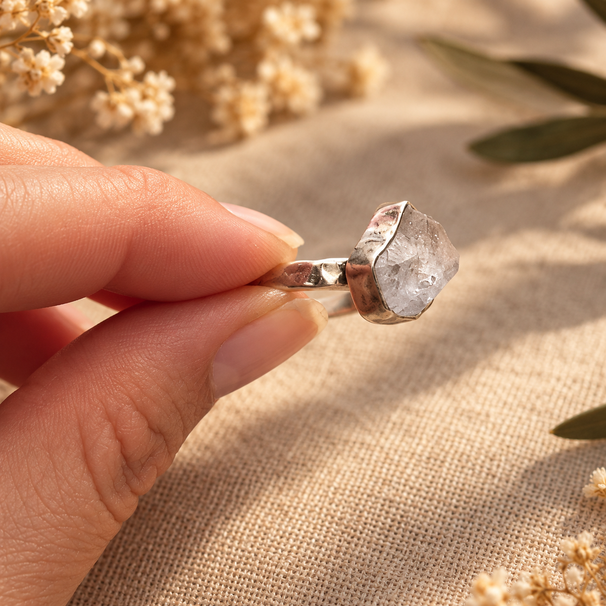 Herkimer · Anillo Chispa · Plata 925