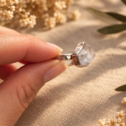 Herkimer · Anillo Chispa · Plata 925