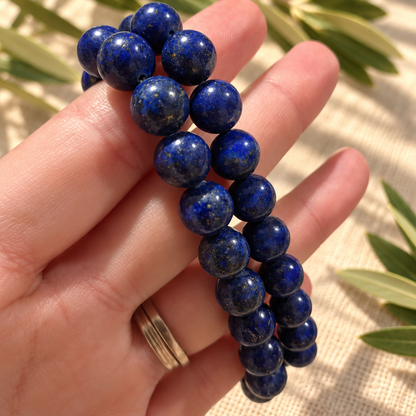 Pulsera de Lapislázuli Natural de 8 mm