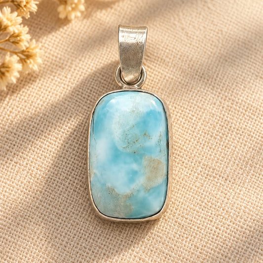 Colgante de Larimar en Plata 925
