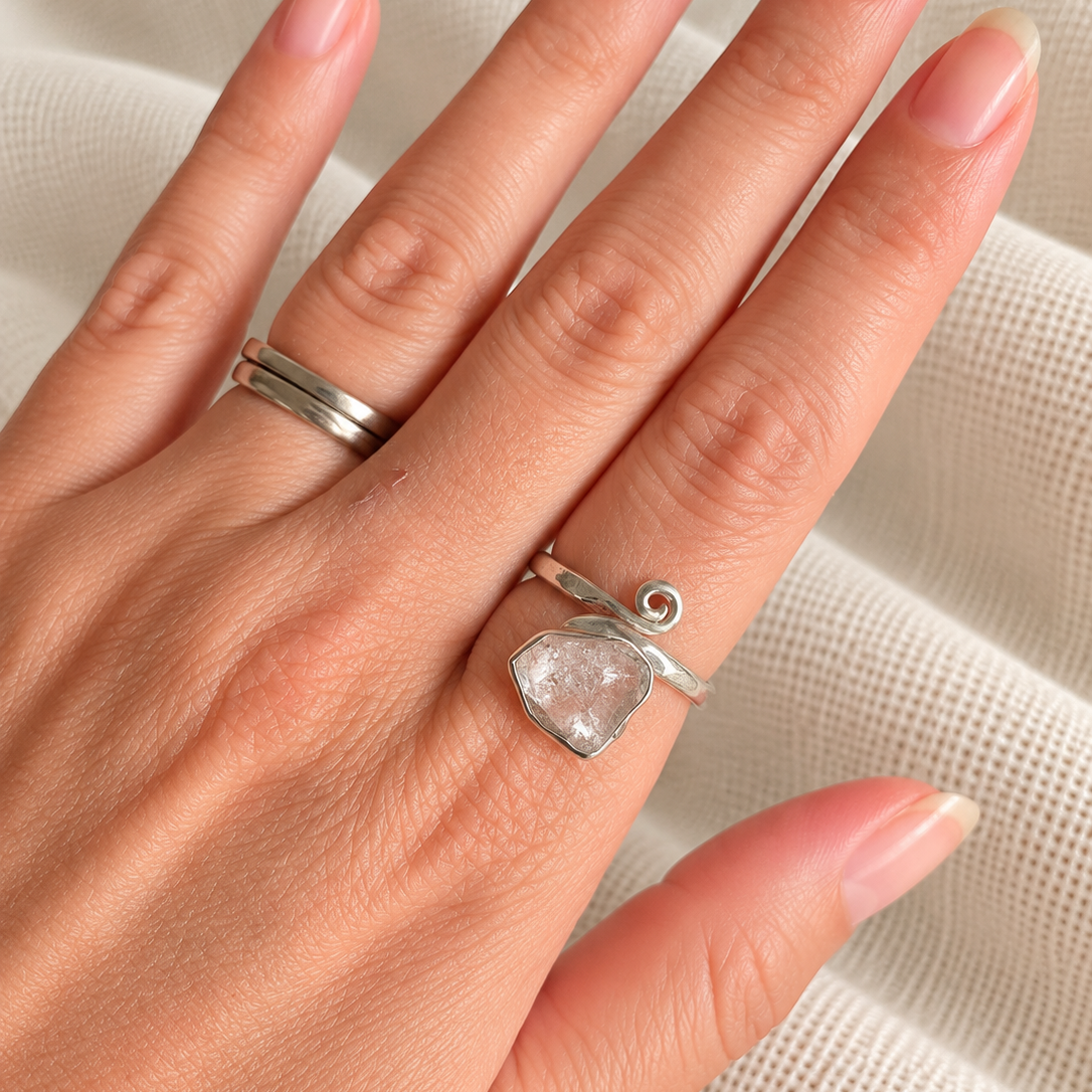 Anillo Lucero de herkimer, detalle